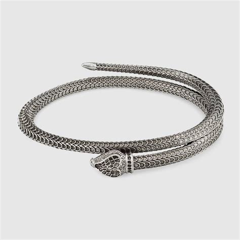 gucci garden snake bracelet|gucci bamboo bracelet silver.